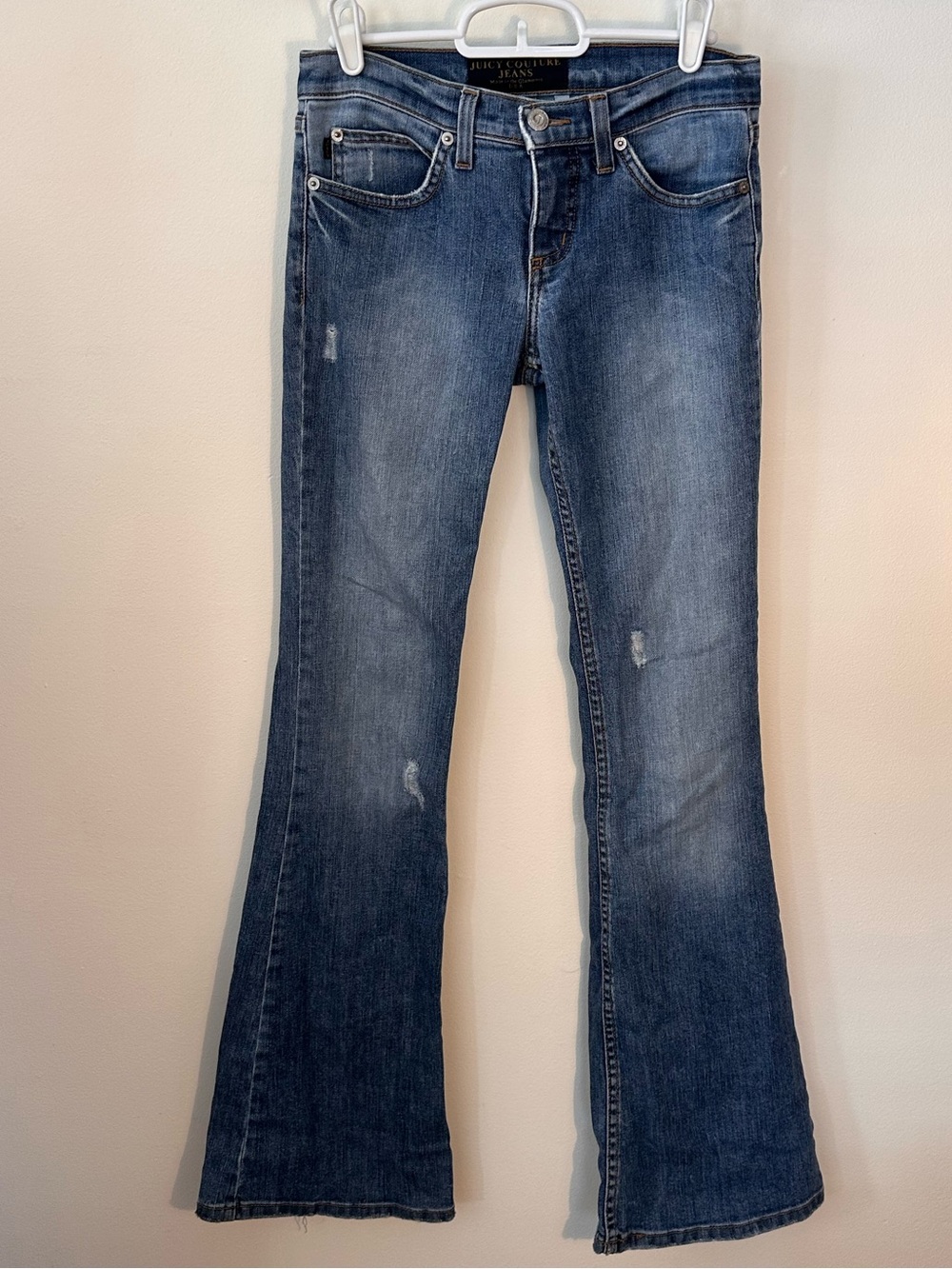 Distressed Flared Juicy Couture Jeans